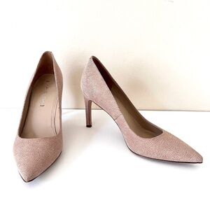 Via Spiga Nude Textured Heel in Buff EUR36 US6